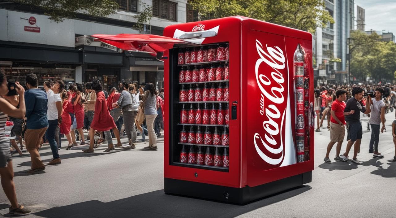 como conseguir geladeira da coca cola
