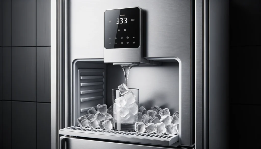 Geladeira que faz gelo na porta