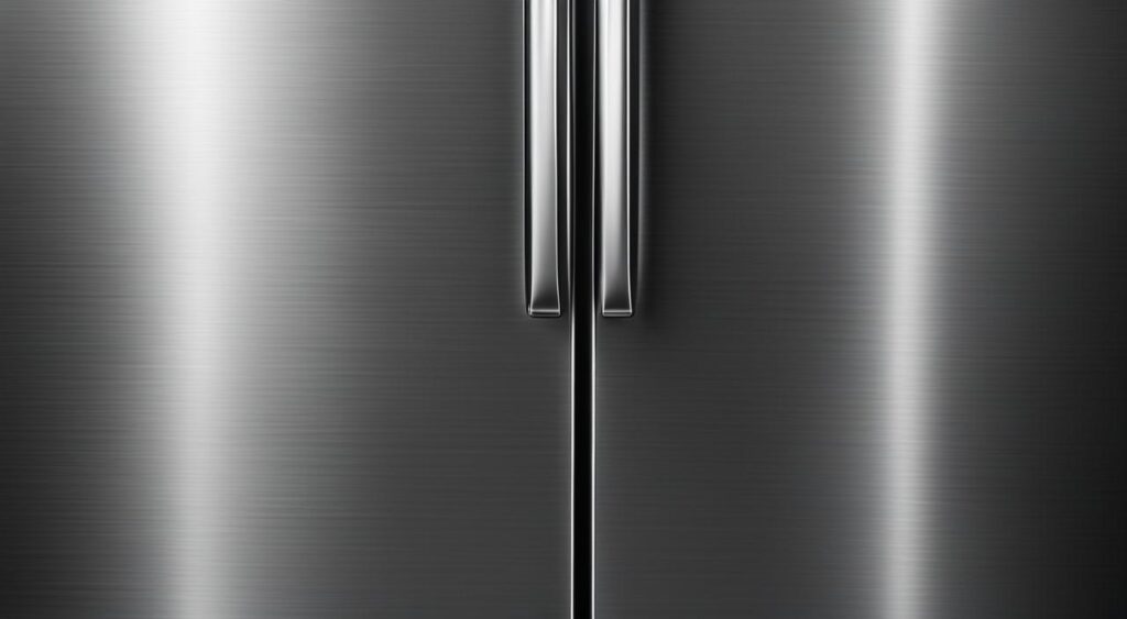 Arranhões profundos em geladeira inox Arranhões profundos em geladeira inox