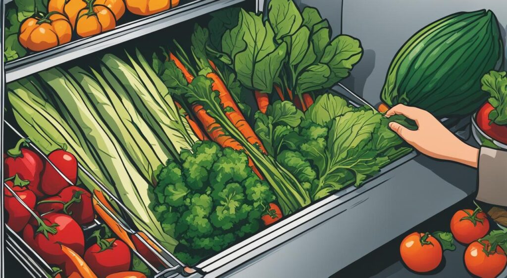 Considerações sobre armazenamento de verduras