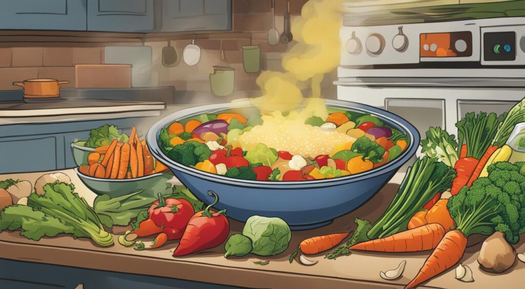 aproveitar legumes do caldo de legumes