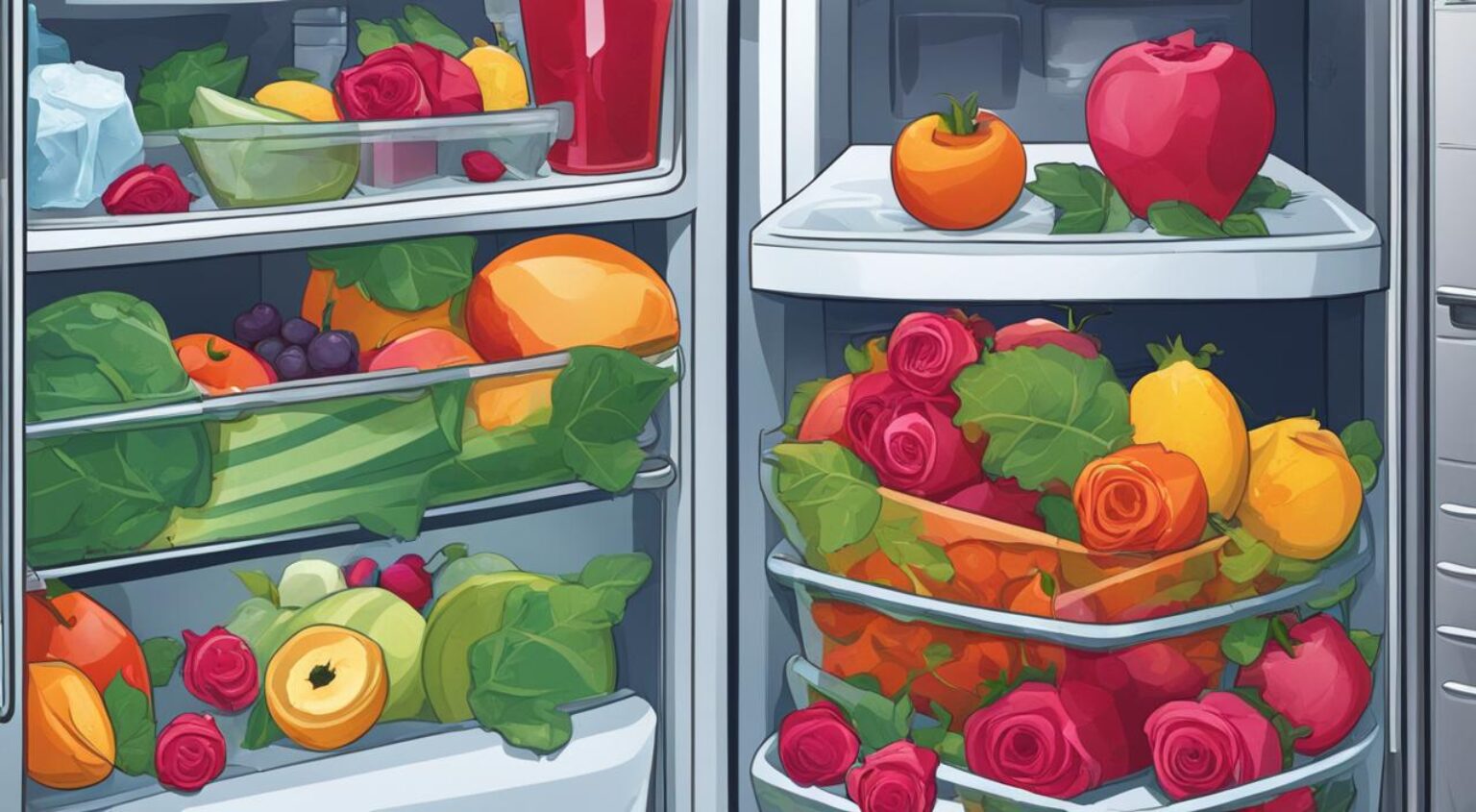 como conservar rosas na geladeira