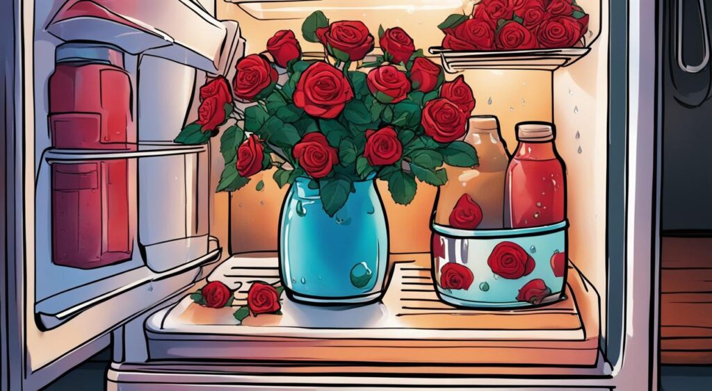 cuidados para conservar rosas na geladeira