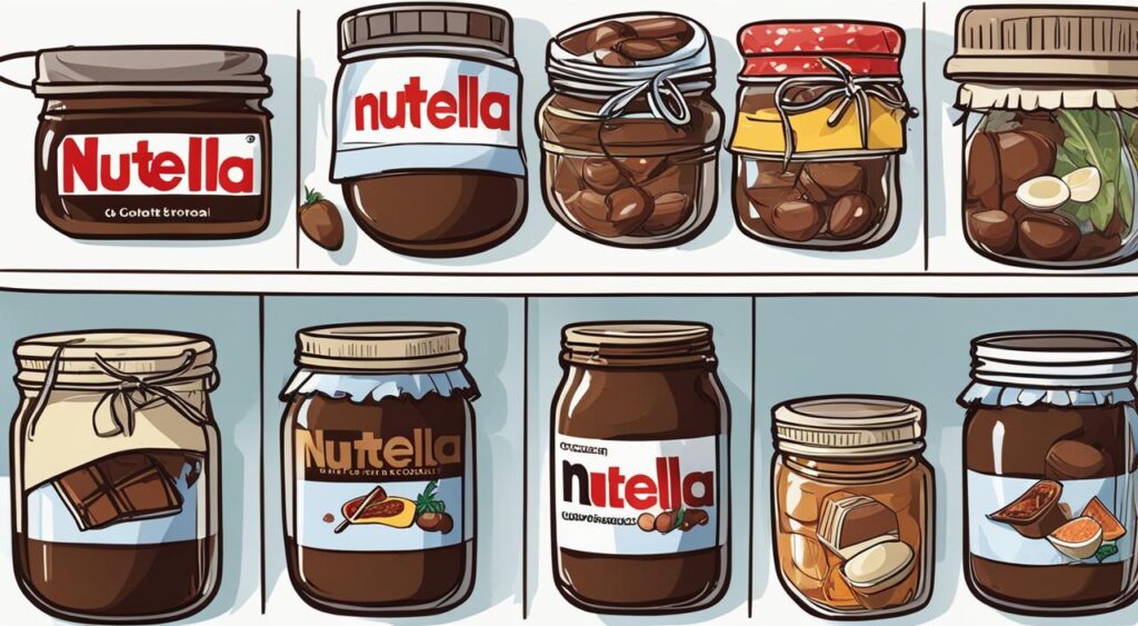outras formas de armazenar Nutella
