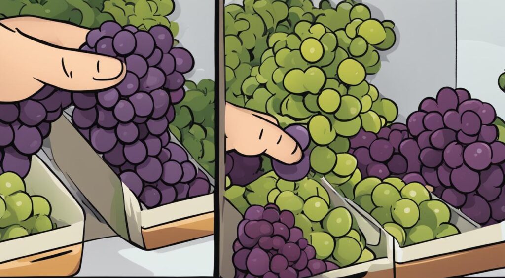 passo a passo para conservar uva na geladeira