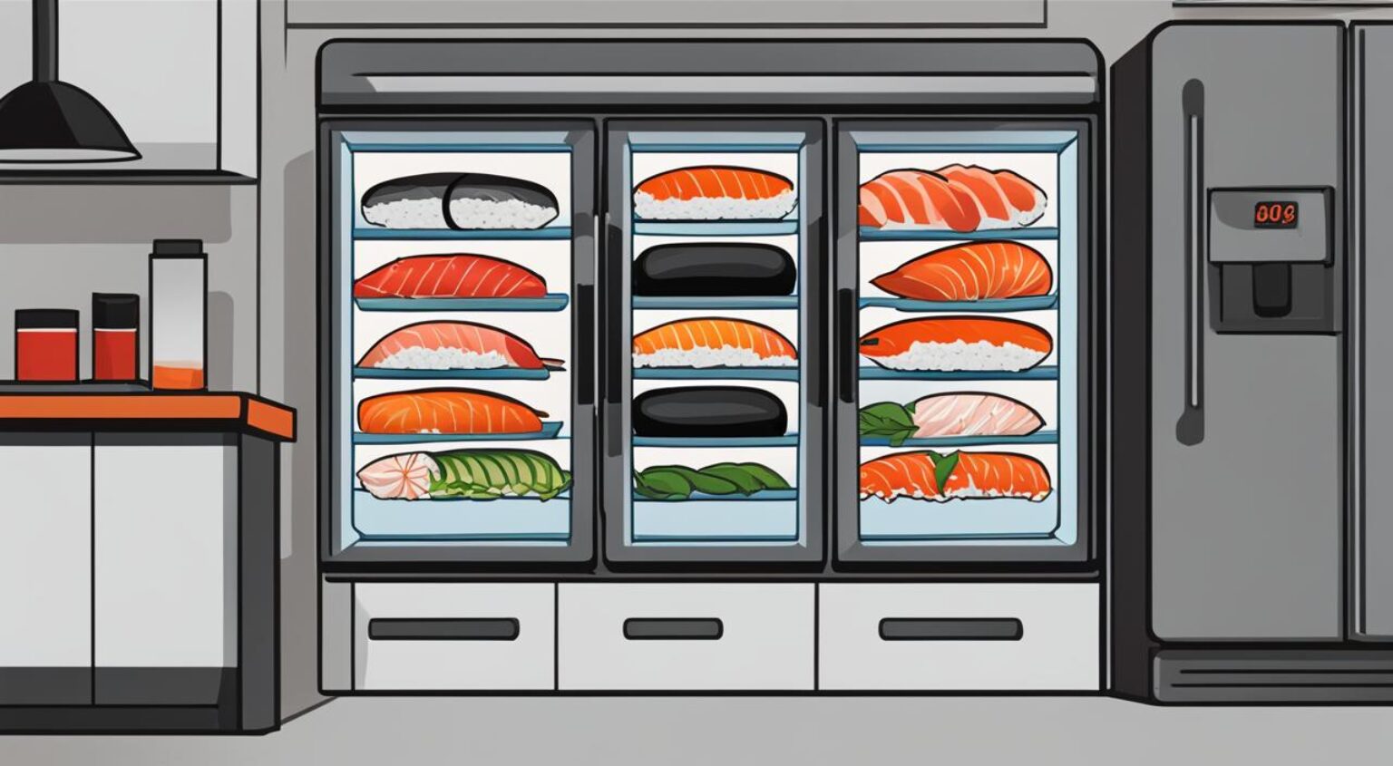 quanto tempo dura sushi na geladeira