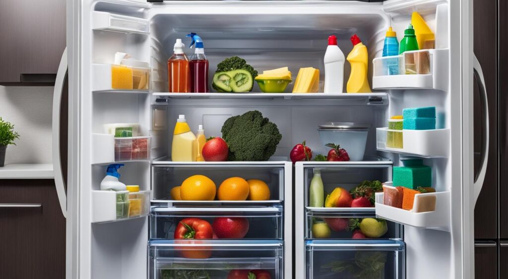 produtos para limpar geladeira