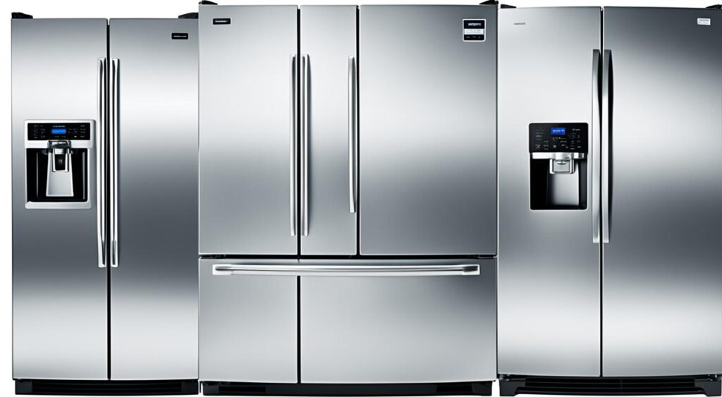 Comparativo de preços e funcionalidades de geladeiras inox